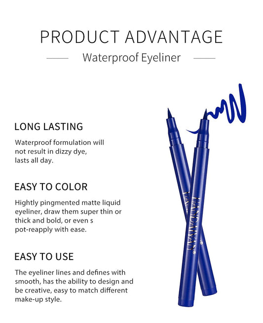 Best Land 12 Colors Matte Liquid Eyeliner Set