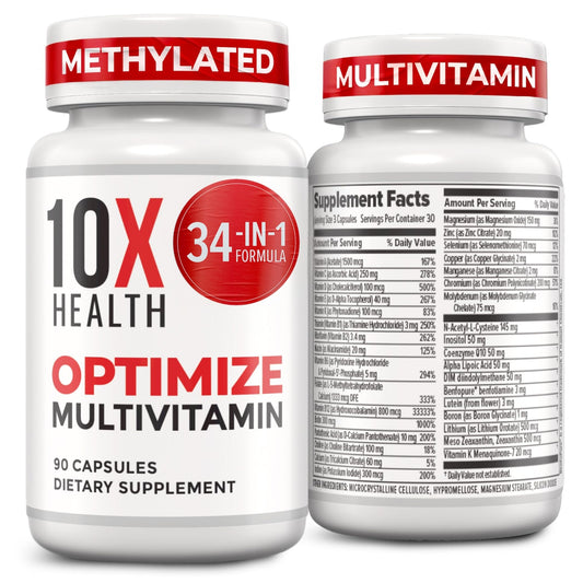 10X Health Optimize Multivitamin for Men - 90 Capsules