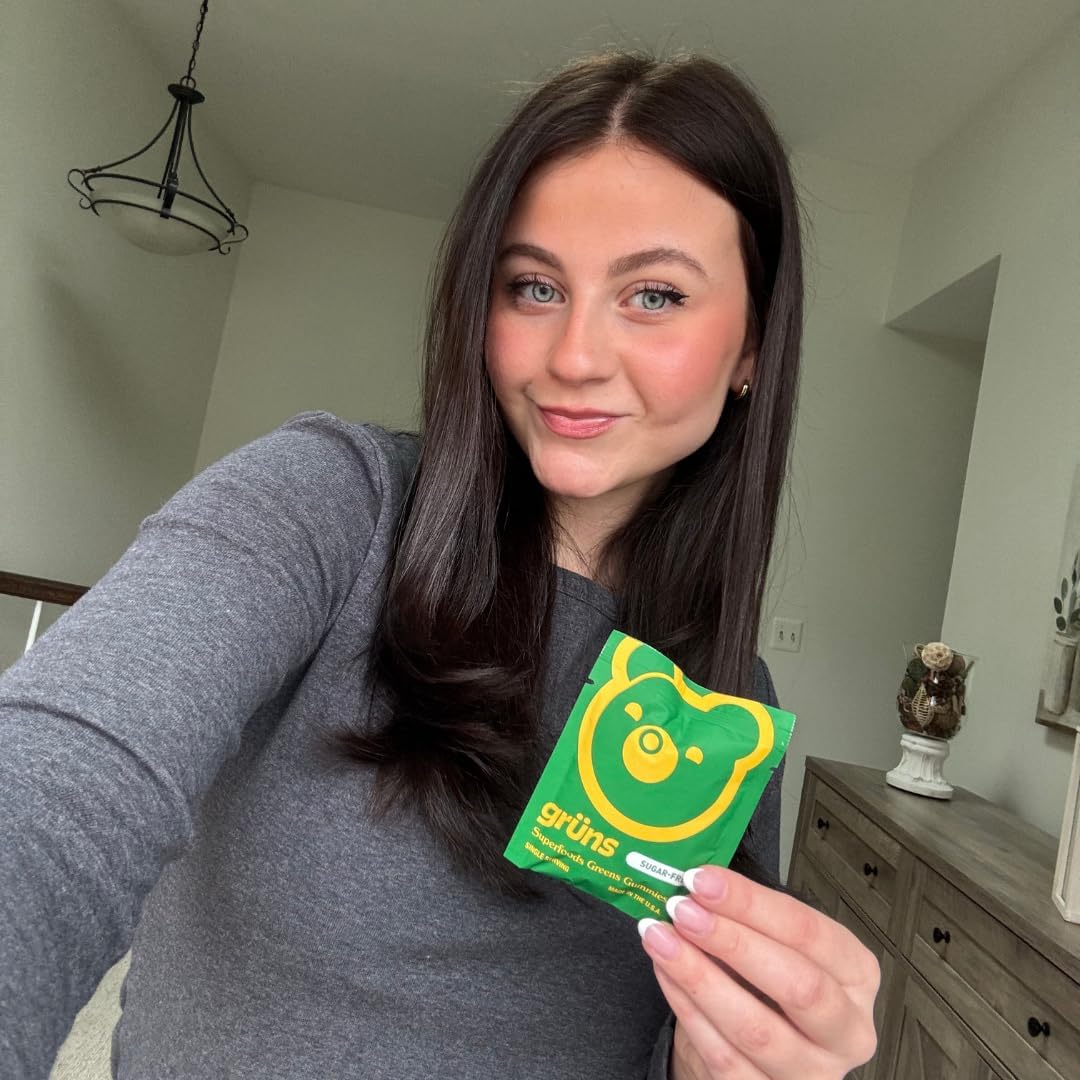 Gruns Sugar-Free Super Greens Gummies, 10 pack